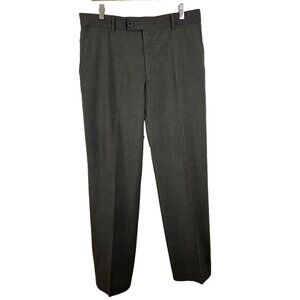 Alberto Ceramica James Grey Wool Comfort Fit Pinstripe Pants Mens EU Size 50